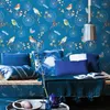 Wallpapers 53cmx10m American Wallpaper Pastoral Flowers Birds Small Fresh Floral Simple Modern Living Room Background Bedroom