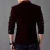 Erkek Suit Blazers Sonbahar Kadife Düğün Mahzabı Erkek Ceket Moda Günlük Takım Kıyafet Ceket Stage DJ Erkekler Business Ceket Giyim Erkekler 230329