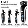 Electric Shavers Shaver For Men 4D Beard Trimmer USB Rechargeable Professional Hair Cutter Adult Razor 230330