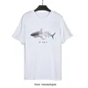 PA Designer Mens T Shirts Angel Women's Shark Letter Print Bomull