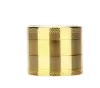 Smoking Accessories Metal Grinder CHROMIUM CRUSHER with 4 Layers of Gold Coin Pattern 40mm Manual Smoke Grinders Smoke Shop Bong ss0330