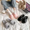 Slippers vrouwen mannen dikke zool zomer strand sandalen badkamer eva voor huis flip flops vrouw niet -slip huishouden 230329