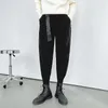 メンズスーツスーツウールメンズ冬茶色の黒い暖かい韓国のフォーマルファッションメンスリムソーシャルドレスパンツ太いズボン