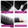 Makeup Tools GENIELASH M Curly Lash Extension 007010 815 mm Blended Personal Mink Volume Natural Cilios 12 Rows 230330