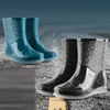 Rain Boots Boot Waterproof Kitchen Car Wash Work Nonslip Midcalf Water Antiskid Wearresistent Thicked Women Shoes 230330