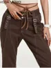 Dżinsowe dżinsy wiosenne damskie estetyczne estetyczne dżinsy na nogi workowate kobieta dżinsowe spodnie dżinsowe mamo spodnie 230330