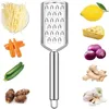 100PCS/lot Cheese Graters Vegetable Tools Food Slicer Stainless Steel Wooden Handheld Multifunction Tools Vegetable Grater Garlic Grinder