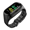 Yezhou2 Heart Rate 2 in 1 Smart Wristband bracelet watch with earbuds TWS Double Bluetooth Earphone M1 Color Screen 5.0 Wireless Headset