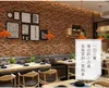 Wallpapers Self-adhesive Wallpaper Industrial Wind 3D Three-dimensional Wall Stickers Retro Cultural Brick Shop Renovation Waterproof