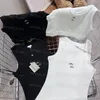 Vrouwen bijgesneden t -shirt gebreide tanktops sexy zomer cool coole streetstyle tanks wit zwart gebreide vest