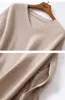 Coletes femininos de suéter feminino de suéter feminino top casual de manga única de decote em V malhas de malha escovada de madrugada de malha de malha solteira SA403 230330