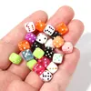 Acrylic Loose Beads for Bracelets Necklace Jewelry Making Kits Cubic Number Fashion Diy Women Kids Handwork Making Accessories
