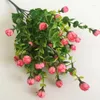 Decoratieve bloemen 30 hoofden mini roze zijden kunstmatige bloem kleine boeket flores bruid boeketten voor bruiloft huizen tuindecoratie nep