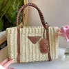 Designer beach bag straw Bags Summer Knitting handbag women Basket bags girls pretty shopper woven Small Tote dicky 2023