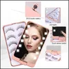 Autres Fournitures De Fête Festive Led Lumière Maquillage Miroir Cils Boîte Blanc Noir Rose Vide Faux Cils Cas De Stockage Saint Valentin Dhnv0