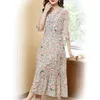 Casual Dresses Silk Dress Spring/Summer Women's High End Print Amazing Slim Dress 230330