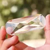 Żyrandol Crystal 75 mm przezroczysty geometria długa pasek pryzmat szklany szklany wisiorek sufitowy żyrandole dań części musującego okładziny słonecznej dekoracje