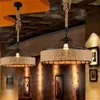 Подвесные лампы ресторан Light Cafe Bar Art American Country Country Lamp Loft Retro Industrial Wind Pot Shop