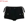 Rokken Y2K ArmyGreen Pocket Shorts Mini Sexy High Street Black Stijlvolle knop Chic Bottom Woman PB ZA Vrouw 230330