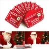 Christmas Decorations Santa Claus Letter Red Envelope Embroidery Card Candy Bag Gifts Packing Supplies Drop Delivery Home Garden Fes Dh6Ce