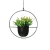 Planters POTS METAL HANGING Flower Pot Nordic Chain Planter Basket Vase For Home Garden Balkony Decoration Decorative Vases 230330