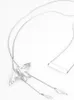 Pendanthalsband Thaya Vintage Moth för kvinnor Original Design Choker White Crystal Colar Chain Engagement Fine Jewelry 230329