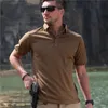 T-shirts pour hommes T-shirt militaire d'été à manches courtes Top Tee T-shirt en plein air Vêtements de sport Armée Entraînement Plus Taille T-shirt tactique 230329