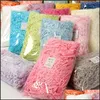 Gift Wrap 100G Colorf Shredded Crinkle Paper Raffia Candy Boxes Diy Gifts Box Filling Material Marriage Home Decoration Drop Dhmx0