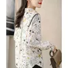 Blouses feminina Primavera Star Autumn Star Print Elegante Botões de moda Camisa Lady Lady Manga Longa Blusa Top Moment de Mulheres Momanadas