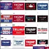 Banner Flags 200 Designs Donald Trump 3X5 Ft 2024 Make America Great Florida Desantis Flag Usa President Won 90X150Cm Drop Delivery Dhfku