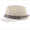 Breda brimhattar Bucket HT3136 Fashion Parentchild Summer Fedoras Breattable Straw Men Women Beach Cap Kids Trilby Fedora Jazz 230330