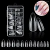 Faux Ongles 120pcs Gel Conseils Pour L'extension Sans Trace Faux Fournitures Professionnels Transparent Amandes Mat Goutte Forme