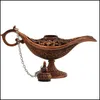 Lámparas de fragancia Estilo antiguo Cuento de hadas Aladdin Magic Tea Pot Genie Lamp Vintage Retro Juguetes para la decoración del hogar Regalos Drop Delivery Dhqnd