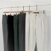 Abiti da uomo Pantaloni maschili Tinta unita Moda uomo Blazer da uomo allentati Pantaloni coreani streetwear Abito alla caviglia Pantaloni da uomo stile casual