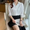 Bloups feminina inverno para mulheres 2023 moda chiffon camisas brancas woman woman office tops de manga longa camisa feminina coreana roupas