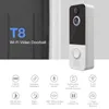 Sonnettes de porte vidéo WIFI T8, caméra intelligente IP 1080P, sonnette de téléphone pour appartements, alarme IR, interphone de sécurité sans fil