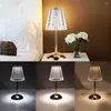Tischlampen 3 Farben LED-Kristalllampe Dimmbare Nachttischlampe Wiederaufladbares Nachtlicht Romantischer kabelloser Schreibtisch für Schlafzimmer zu Hause