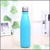 Wasserflaschen 350 ml Sportflasche Radfahren Cam Edelstahl Doppelwand Vakuum Vaso Insation Warmer Fläschchen Drop Delivery Home Dhei9