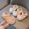 Första Walkers Baby Girls Mary Jane Shoes Pearl Bow Knot Toddler Girls 'Sandals Non Slip Pu Baby Shoes 1-4T Girls' Garden Shoes Pink Shoes 230330