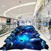 Fonds d'écran 3D Fond d'écran Moderne Star Universe Plancher Mural Mall Extérieur Chambre d'enfant Carrelage PVC Auto-Adhésif Étanche