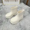 Rain Boots Luxury Women عرضة قاع سميكة قصيرة الحذاء المطاط السيدات المشي أحذية الكاحل مقاوم للماء 230330