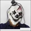 Party Masks Scary Clown Mask Halloween Props Carnival Horrible Adt Men Latex Demon Drop Delivery Home Garden Festive Supplies Dhged