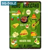 Hisimple Fresh Food Metal Tin Sign Retro Poster Restaurant Kitchen Cafe Home Wall Decor Plaques Art målning 30x20 cm W03