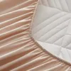 Bettrock Nordic Bettwäsche Bettkleid Luxus Bettdecke Spitze King Rüschen Wrap Easy Fit Dicker gesteppter Bettrock Matratzenbezug Bett dekorieren 230330