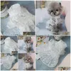 Dog Apparel Luxury Designer Pet Supplies Lace Breathable Teddy Cat Legs Wear Clothes Xxsxssmlxlxxl Drop Delivery Home Garden Dhxsr