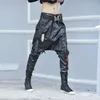 メンズジーンズPFNWニッチデザインスタイルヒップホップPUレザーパンツハイストリートカジュアル冬の女性のズボン