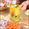 Фруктовые овощные инструменты mtifunctional chopper home home haper date yor dicer cucumber potato slicer fress fries cutter drop de dha3u