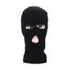 Basker full ansiktsskidåkning skidmask hatt 3 hål balaclava armé taktisk cs vindtät stickad beanies motorhuv vinter varm unisex capsberets