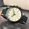 Tisso nadgarstka zegarki dla mężczyzn 2023 Nowe zegarki męskie Wszystkie tarcze Work Kwarc Watch Wysokiej jakości najlepsza luksusowa marka Chronograph Clock Akcesoria Moda Gumowy pasek