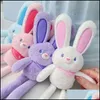 Autres Fournitures De Fête Fête Lapin De Pâques Jouets Avec Porte-clés Événement De Printemps Enfants Cadeaux En Peluche Lapin Mignon Grandes Oreilles Jouet En Peluche Drop D Dh8M3